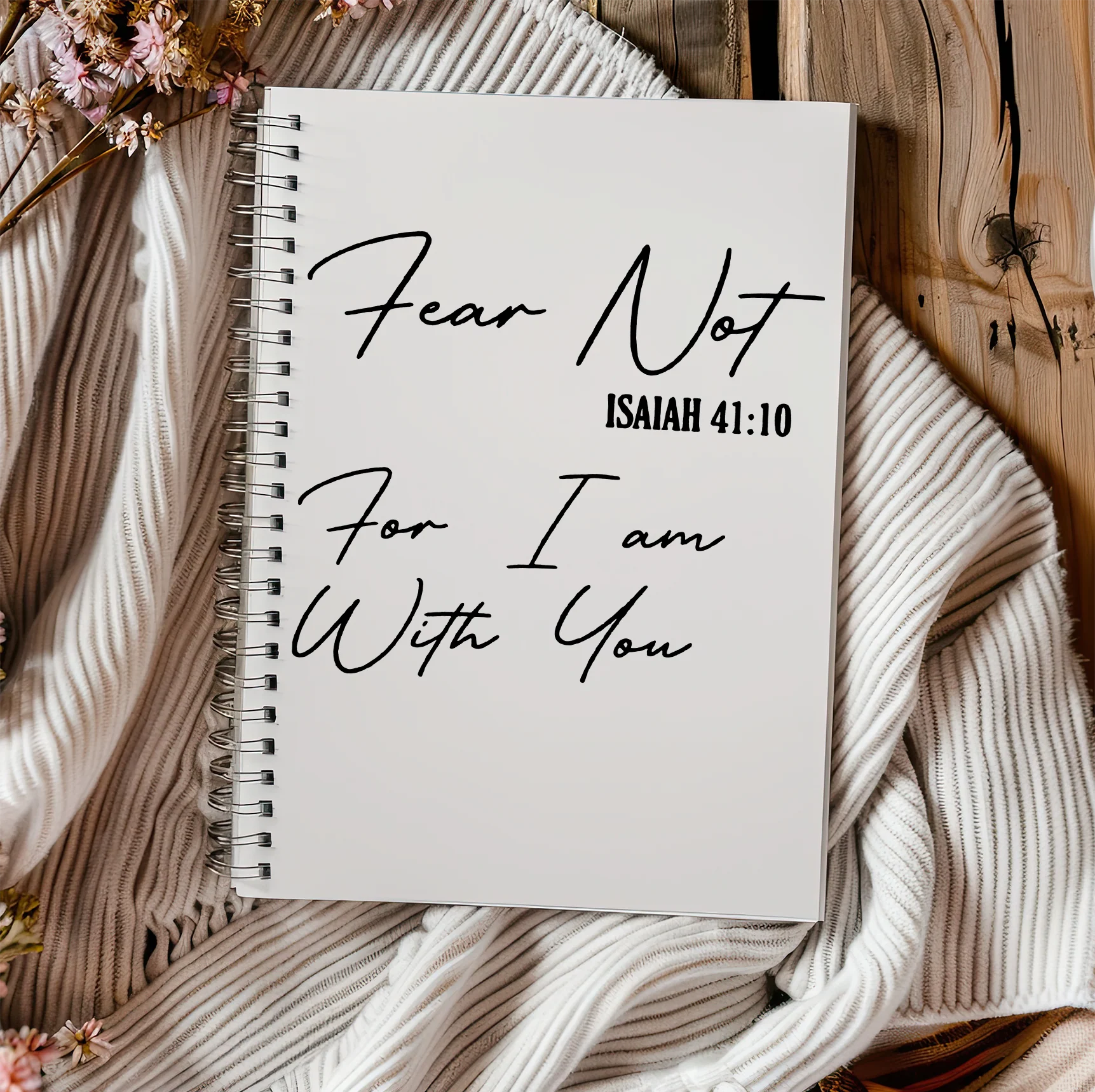 "Fear Not" Isaiah 41:10 Scripture - DTF Transfer - Image 2