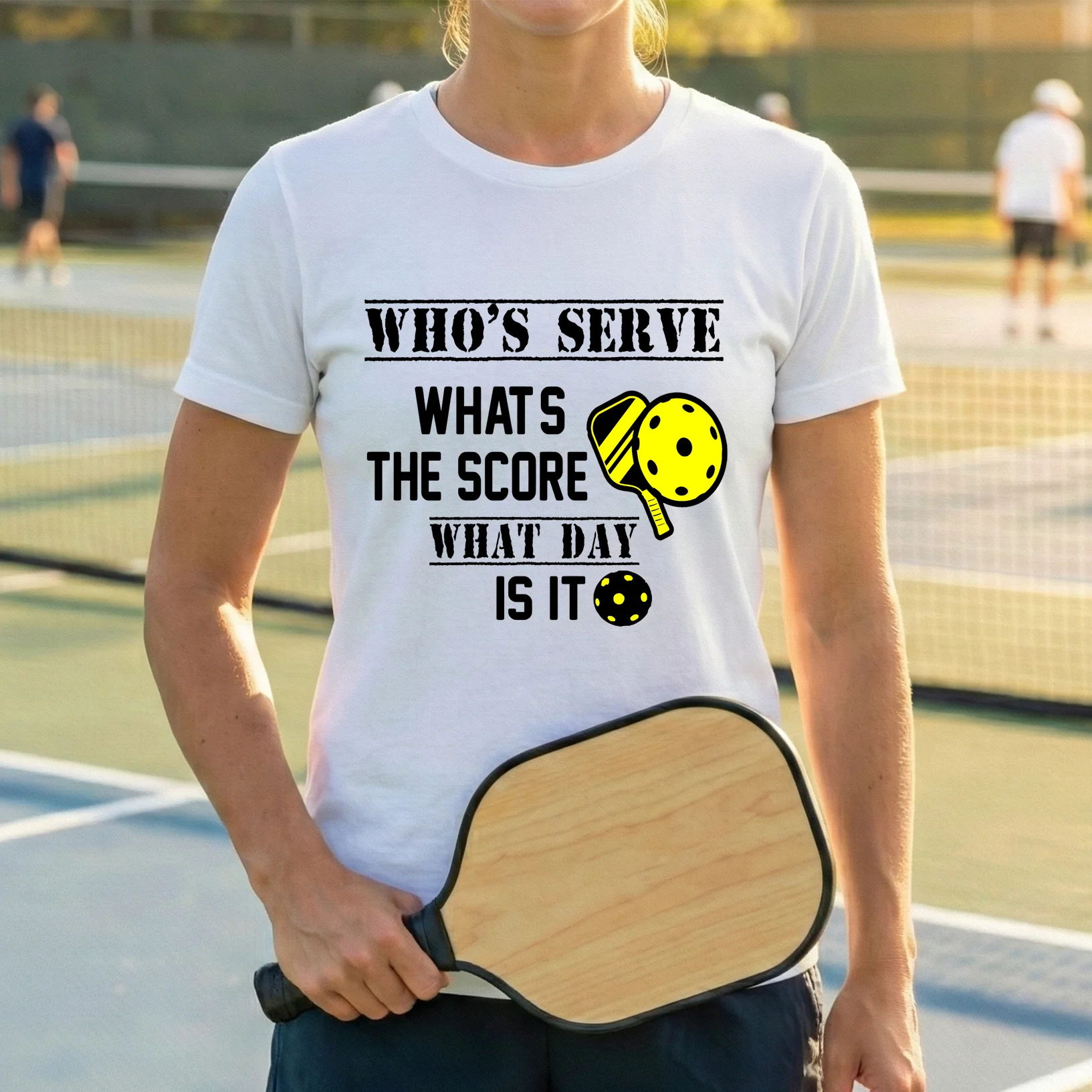 "Who's Serve, What's The Score" Funny Quote - DTF Transfer